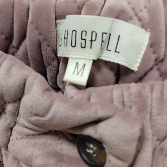 Ghospell Velour Quilted Joggers Pants Medium - Picture 3 of 8